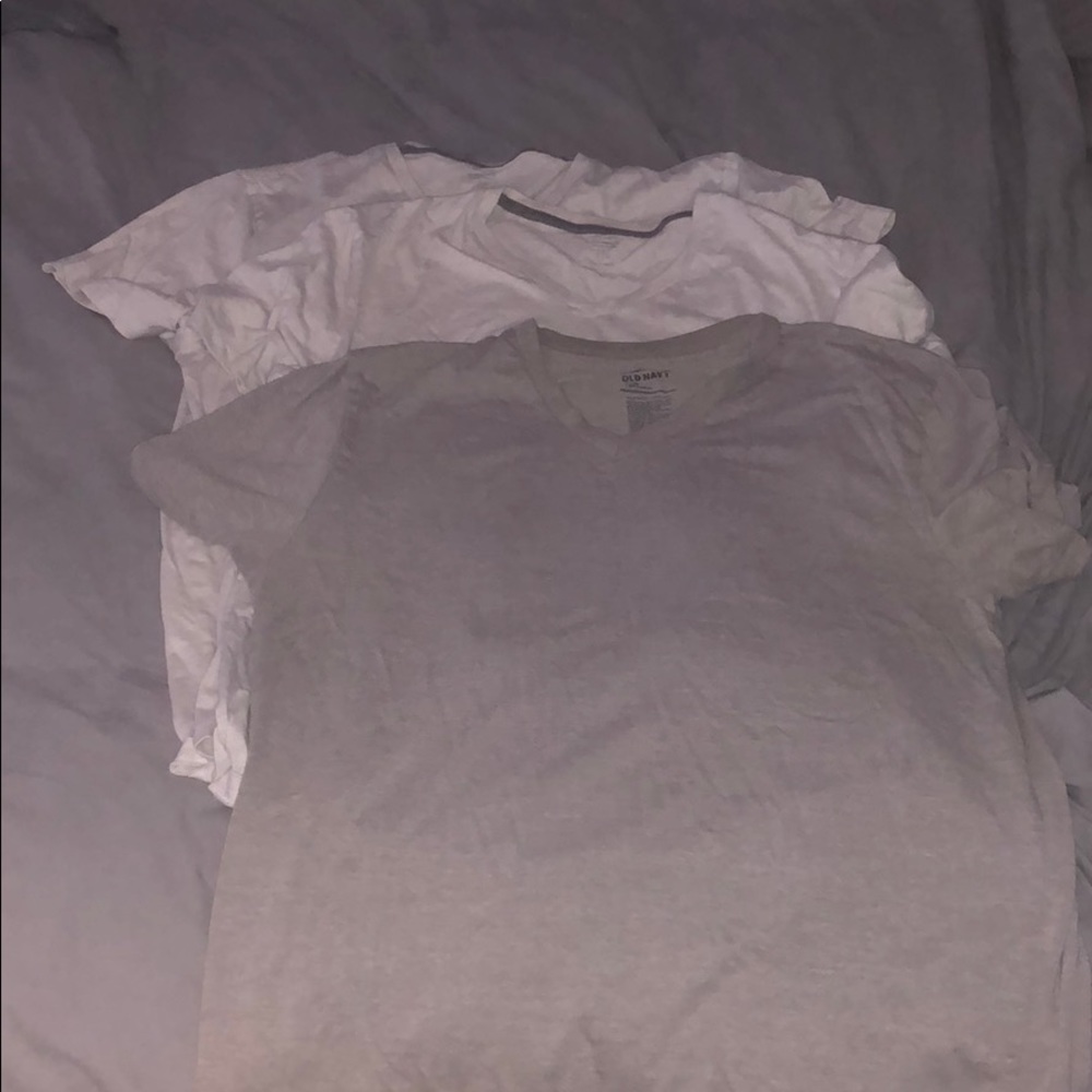 3 old navy Vneck T-shirts. Washed , but never worn